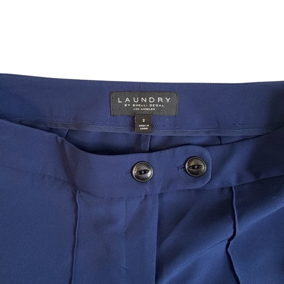 Laundry By Shelli Segal Royal Blue Women's Trousers Size 2 #1990 - Picture 3 of 4